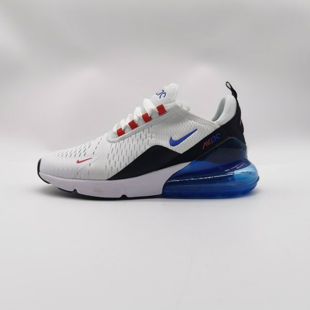 Nike Air Max 270 Men Shoes White Black Blue Red-43